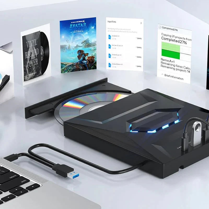 UltraRead | 7-in-1 USB Blu-ray- ja DVD-soitinasema