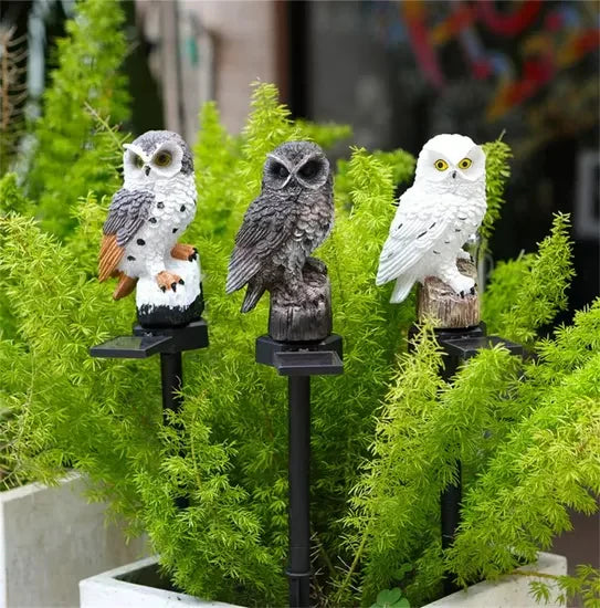 OwlGuard – Aurinkokäyttöinen LED-puutarhavalaisin