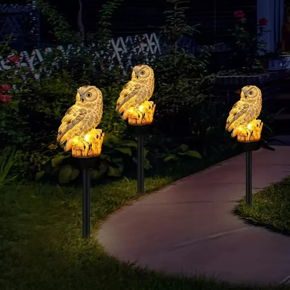 OwlGuard – Aurinkokäyttöinen LED-puutarhavalaisin