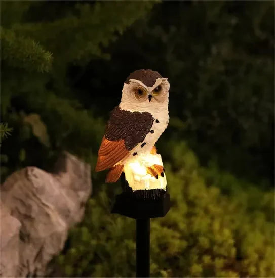 OwlGuard – Aurinkokäyttöinen LED-puutarhavalaisin