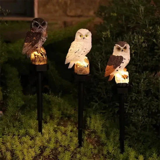 OwlGuard – Aurinkokäyttöinen LED-puutarhavalaisin