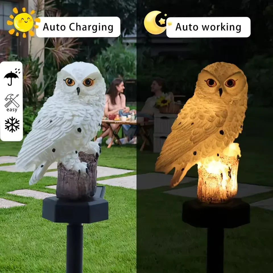 OwlGuard – Aurinkokäyttöinen LED-puutarhavalaisin