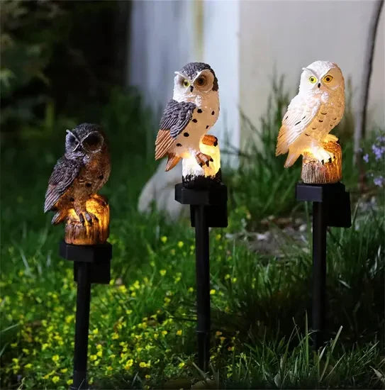OwlGuard – Aurinkokäyttöinen LED-puutarhavalaisin