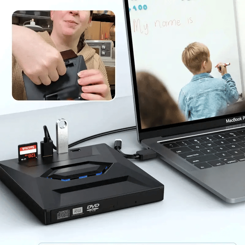 UltraRead | 7-in-1 USB Blu-ray- ja DVD-soitinasema