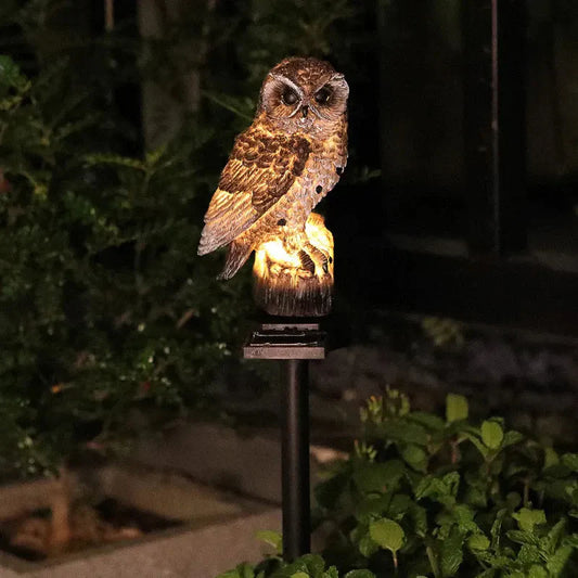 OwlGuard – Aurinkokäyttöinen LED-puutarhavalaisin